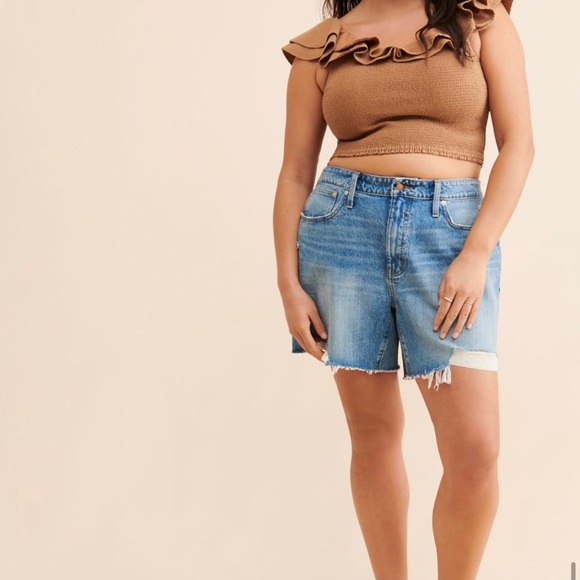Women's Tan Ruffle Top - Picture 7 of 11